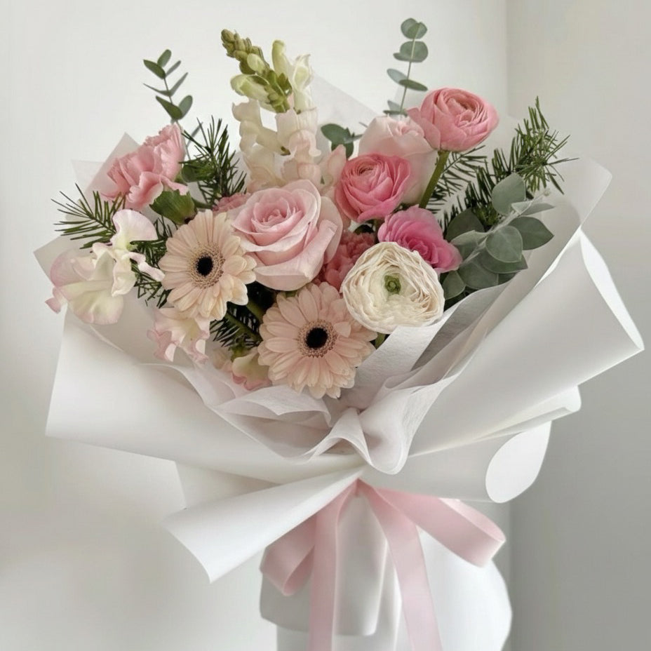 Valentine’s Atelier Blush Rose Bouquet